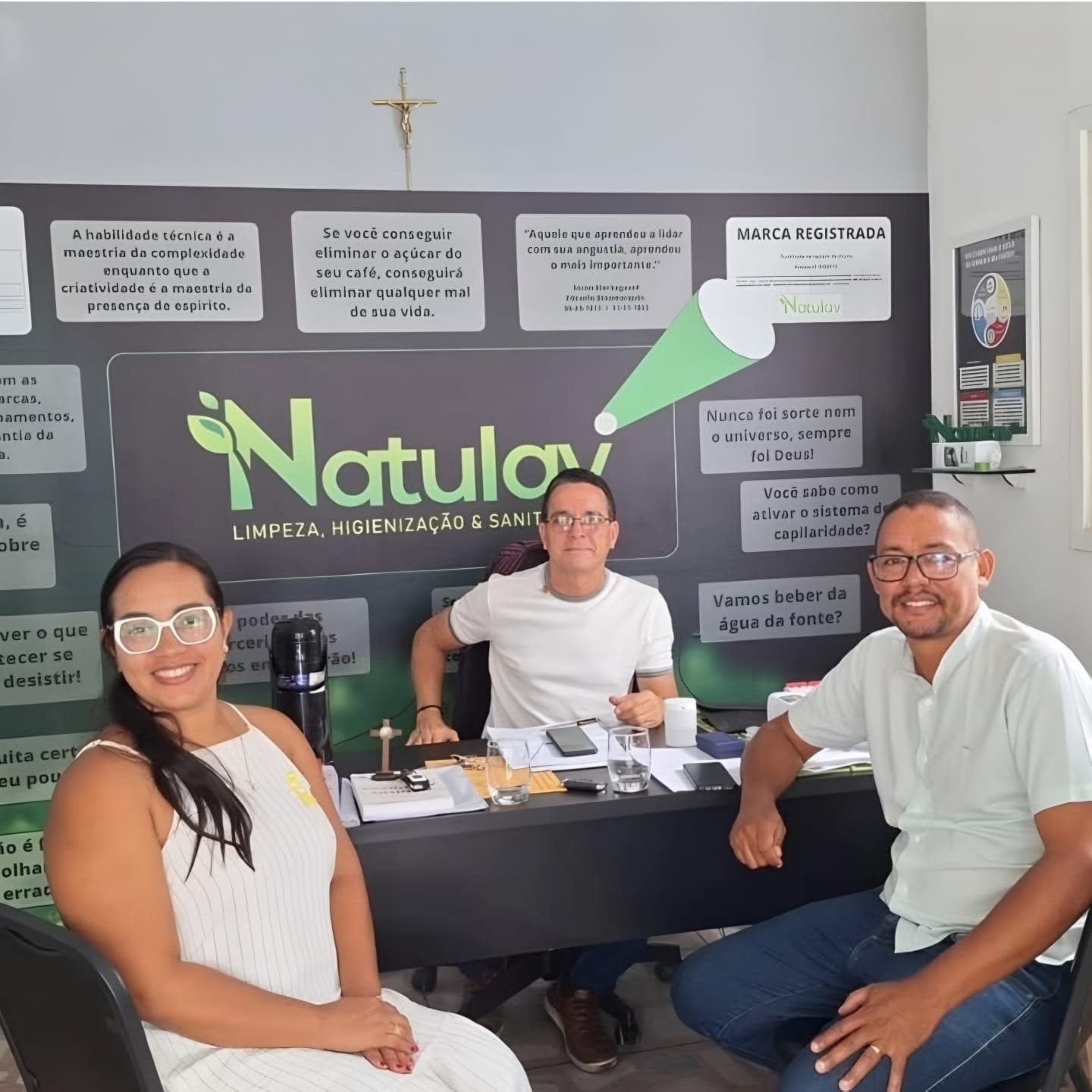 Voluntários em ação